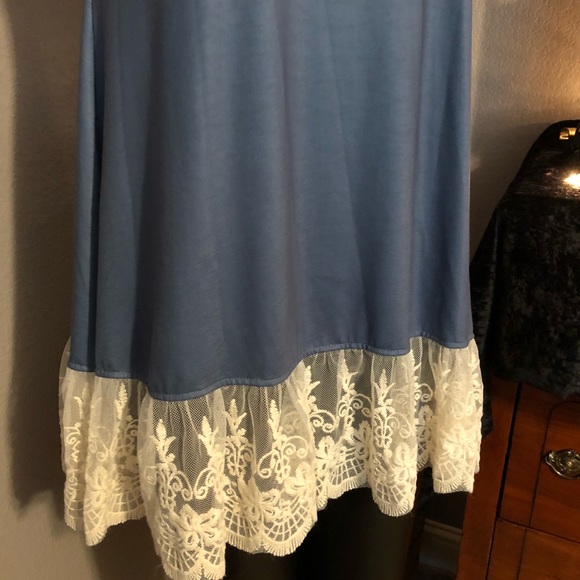 Cute Tank With Lace Trim-RR - Picture 5 of 5